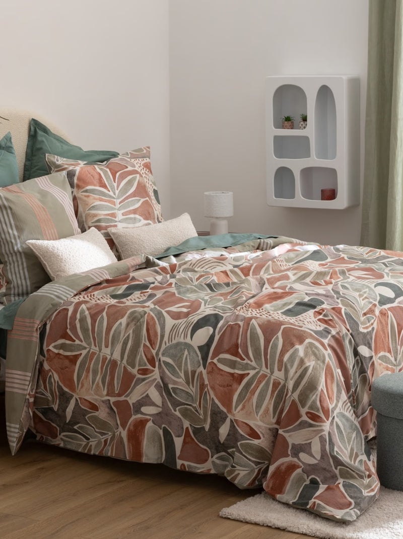 Housse de couette + 2 taies Alvaros Vert - Kiabi