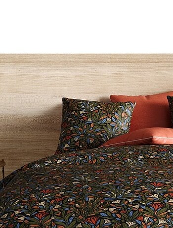 Housse de couette + 2 taies BOGOTA en percale de coton 71 fils