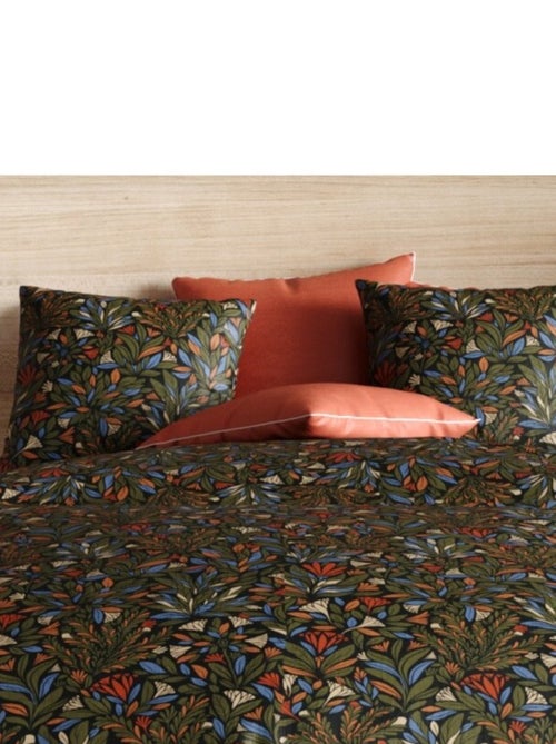 Housse de couette + 2 taies BOGOTA en percale de coton 71 fils - Kiabi