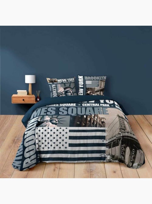 Housse de couette + 2 taies Brooklyn - Kiabi Housse de couette + 2 taies Brooklyn - Kiabi