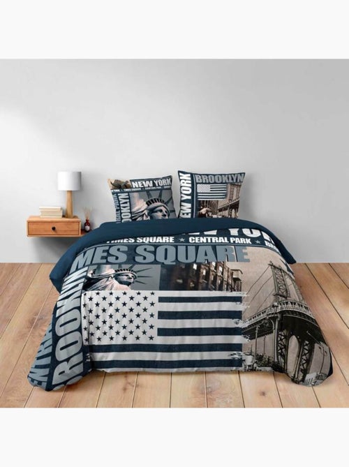 Housse de couette + 2 taies Brooklyn - Kiabi Housse de couette + 2 taies Brooklyn - Kiabi