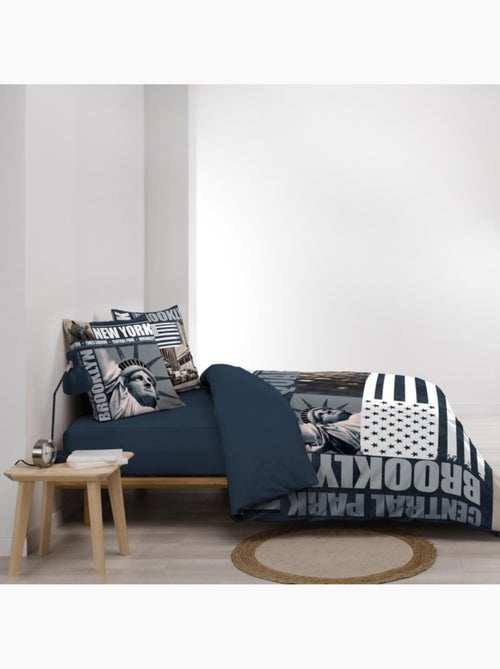 Housse de couette + 2 taies Brooklyn - Kiabi Housse de couette + 2 taies Brooklyn - Kiabi
