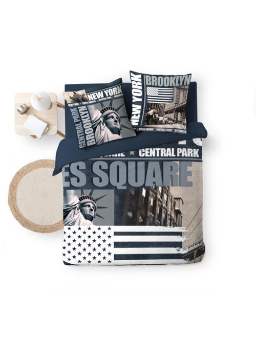 Housse de couette + 2 taies Brooklyn - Kiabi Housse de couette + 2 taies Brooklyn - Kiabi