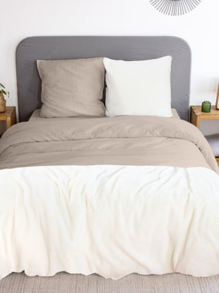 Housse de couette + 2 taies Chaude et douillette