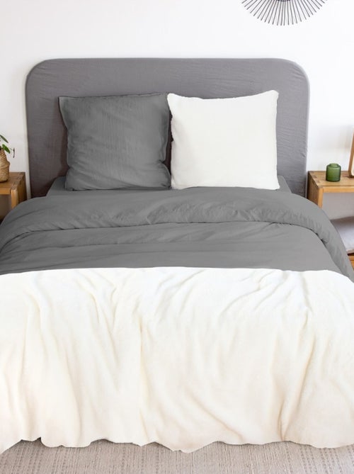 Housse de couette + 2 taies Chaude et douillette - Kiabi