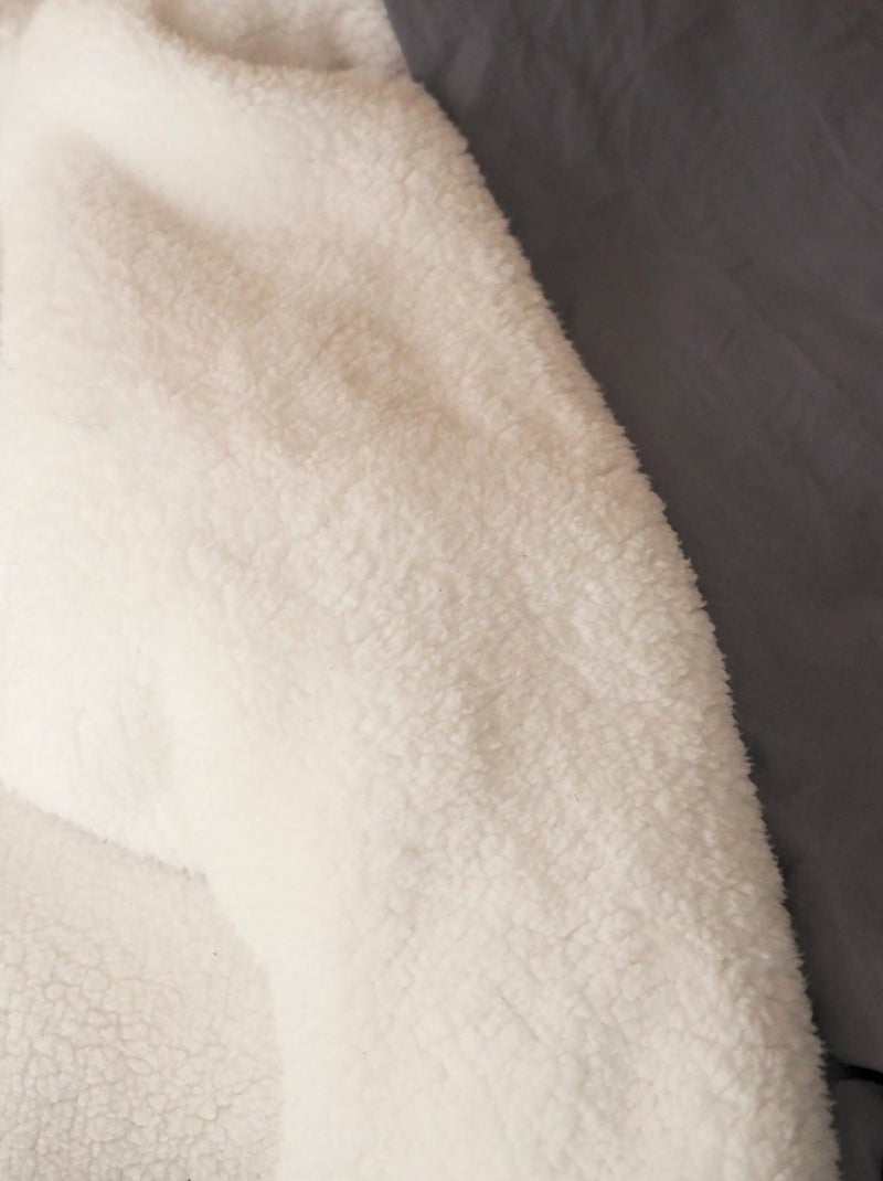 Housse de couette + 2 taies Chaude et douillette Gris - Kiabi