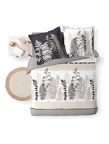 Housse de couette + 2 taies Collection Feuilles de cyliane