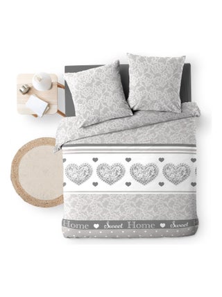 Housse de couette + 2 taies Collection Sweet home lova