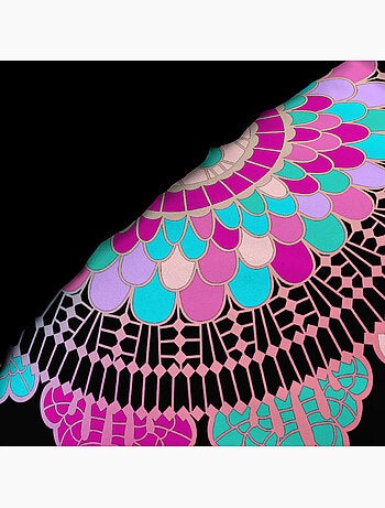 Housse de couette + 2 taies – Coton 42 fils – Imprimé placé Porte Bonheur