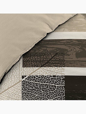 Housse de couette + 2 taies – Coton 42 fils – Motif So Natural