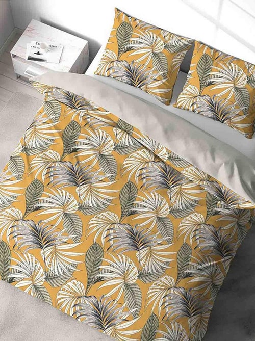 Housse de couette + 2 taies d'oreiller 63x63 Microfibre Aquilie - Kiabi