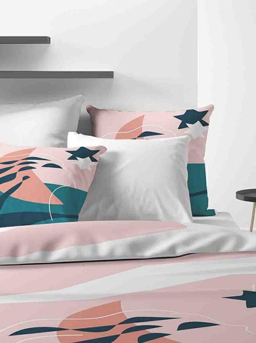 Housse de couette + 2 taies d'oreiller 65x65 cm 100% Coton 47 fils Heol - Kiabi Housse de couette + 2 taies d'oreiller 65x65 cm 100% Coton 47 fils Heol - Kiabi