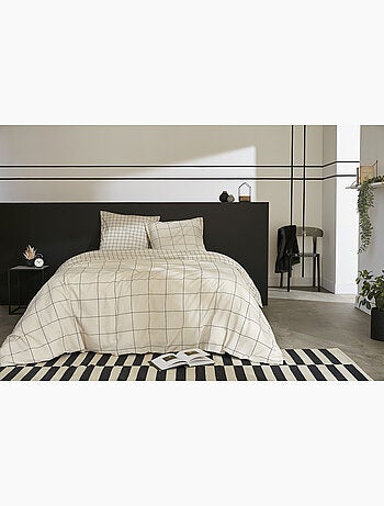 Housse de couette + 2 taies d’oreiller – Coton 57 fils – Carrie Pampa