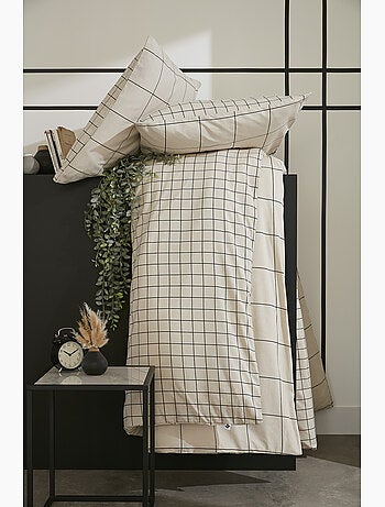 Housse de couette + 2 taies d’oreiller – Coton 57 fils – Carrie Pampa