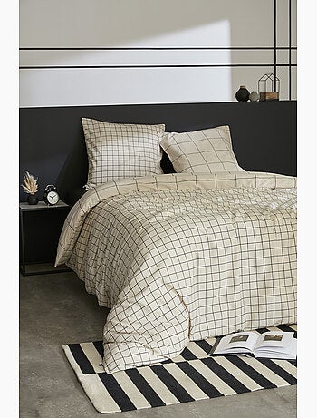Housse de couette + 2 taies d’oreiller – coton 57 fils – carrie pampa