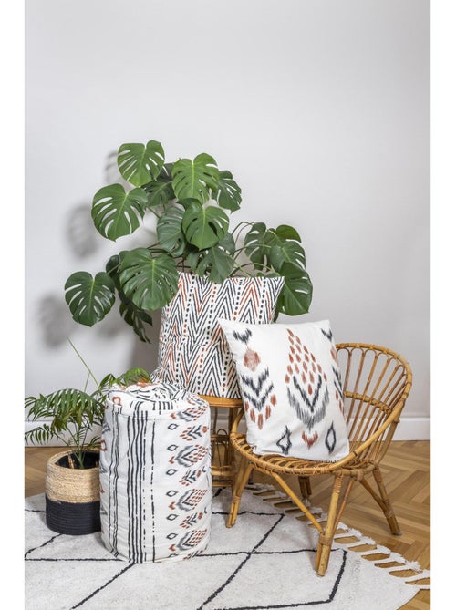Housse de couette + 2 taies d’oreiller – Coton 57 fils – ETHNIC - Kiabi