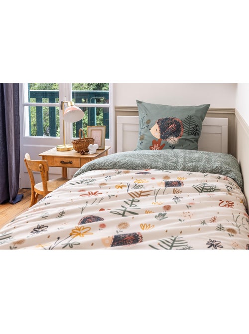 Housse de couette + 2 taies d'oreiller coton 57 fils Lapin Polisson - Kiabi Housse de couette + 2 taies d'oreiller coton 57 fils Lapin Polisson - Kiabi