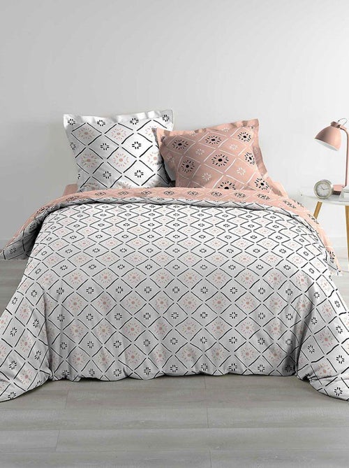 Housse de couette + 2 taies d'oreiller Tahina - Kiabi Housse de couette + 2 taies d'oreiller Tahina - Kiabi