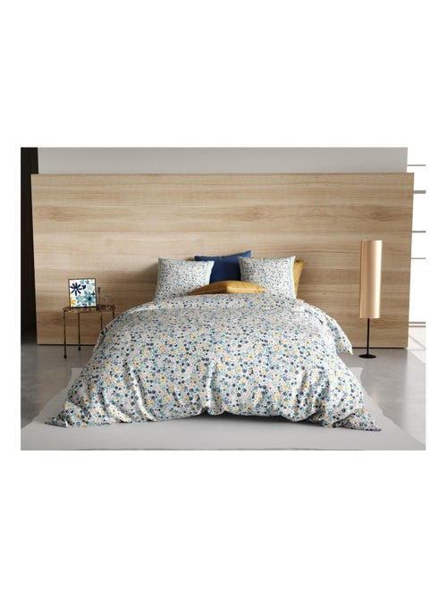 Housse de couette + 2 taies Mani fleurs - Kiabi