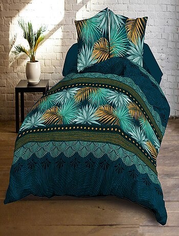 Housse de couette + 2 taies Microfibre - Entretien Facile - Paraiso