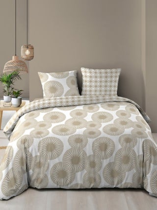Housse de couette + 2 taies NEBULLA 100% coton 57 fils