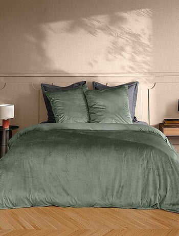Housse de couette + 2 taies velours Veline
