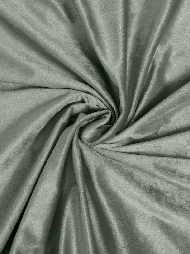 Housse de couette + 2 taies velours Veline Vert - Kiabi