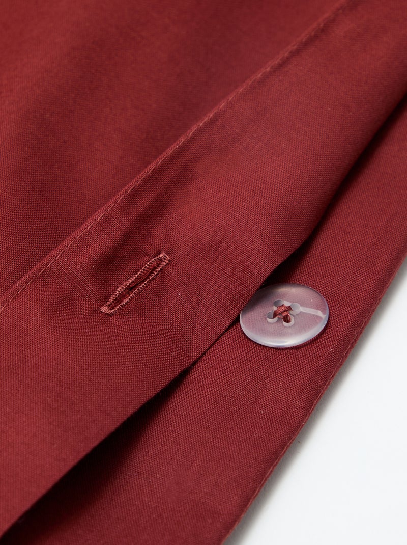 Housse de couette (200 x 200cm) - Kiabi Home Marron - Kiabi