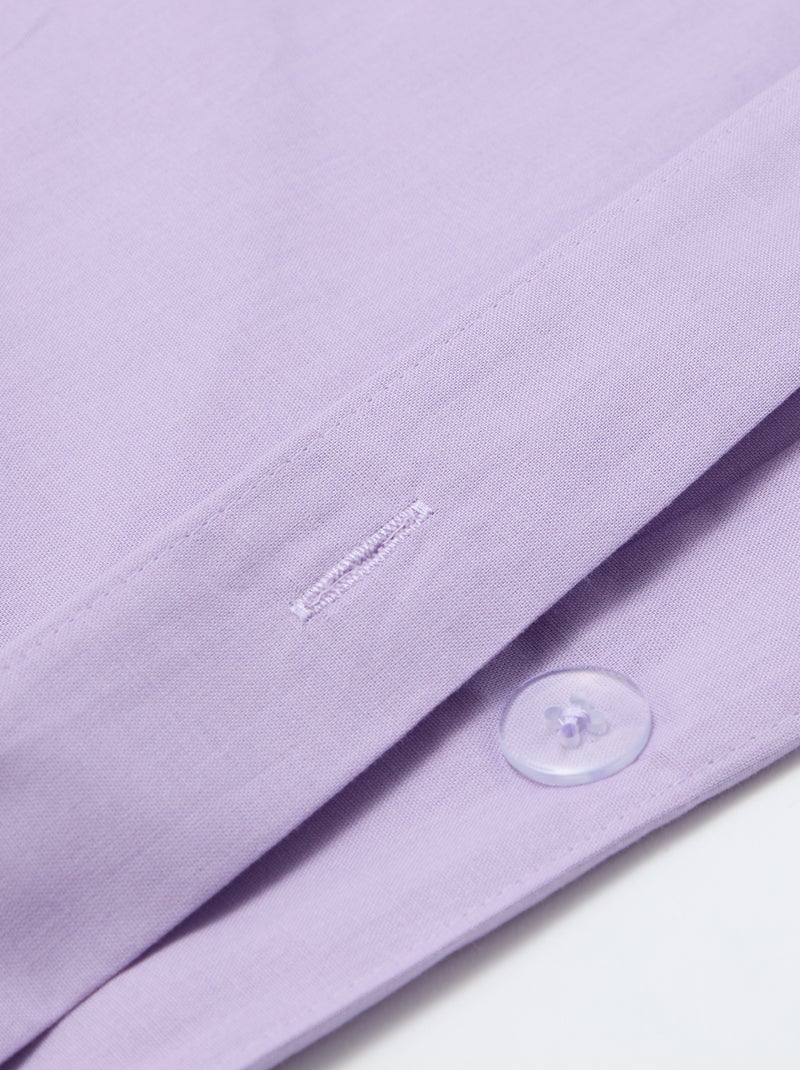 Housse de couette (200 x 200cm) - Kiabi Home Violet - Kiabi