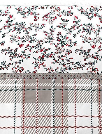 Housse de couette 200x200 + 2 taies flanelle 100% coton