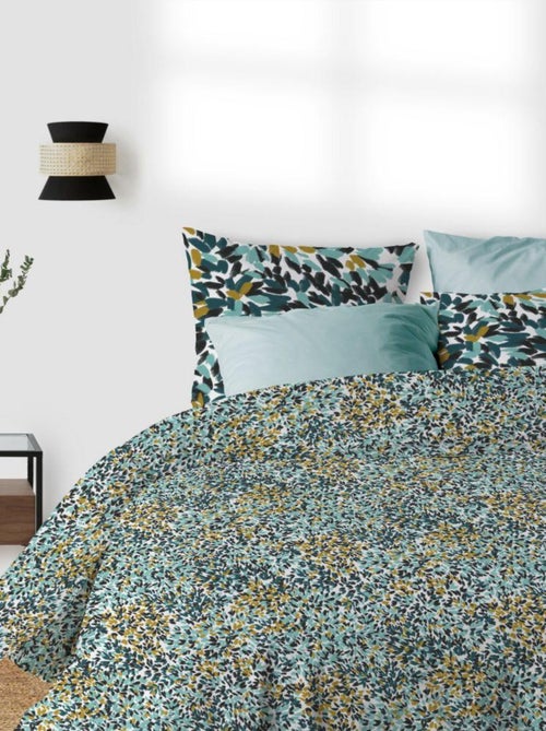Housse de couette 200x200 cm + 2 taies d'oreiller 100% Coton Bio 57 fils Telma - Kiabi