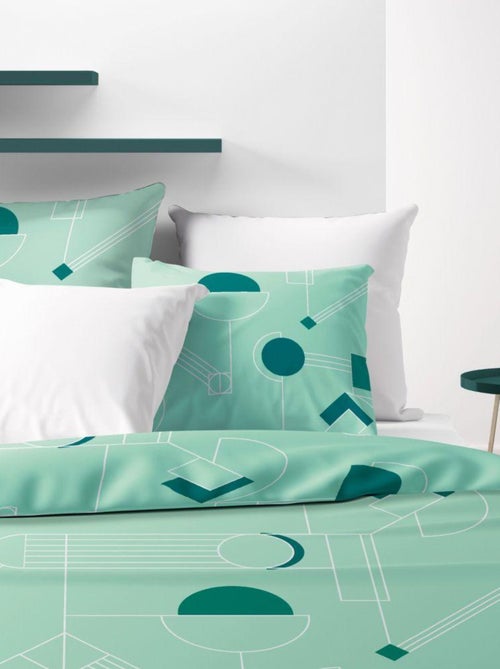 Housse de couette 200x200 cm + 2 taies d'oreiller 100% Polyester 60 gsm Hawak - Kiabi