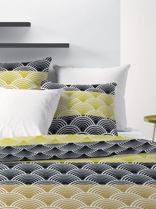 Housse de couette 200x200 cm + 2 taies d'oreiller 63x63 cm Microfibre Hiko - Kiabi