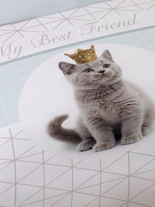 Housse de couette 200x200 King + 2 taies coton 52 fils - Kiabi