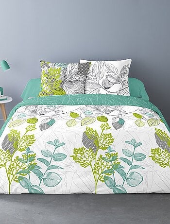 Housse de couette 200x200 POLLY + 2 taies 100% coton