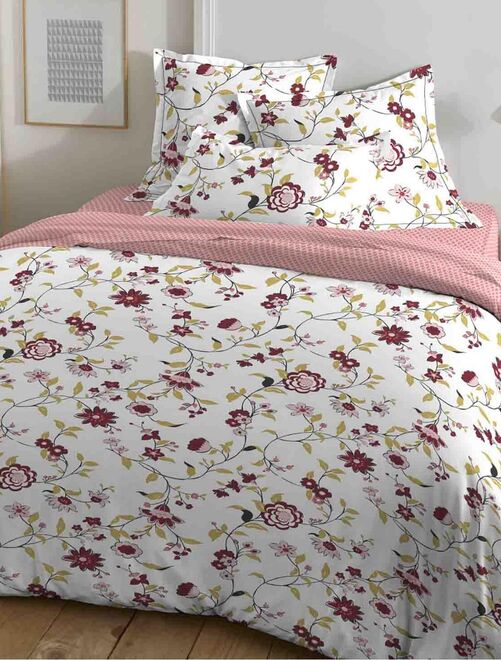 Housse de couette 220x240 + 2 taies d'oreiller 63x63 cm Coton Klothilde Multico - Kiabi