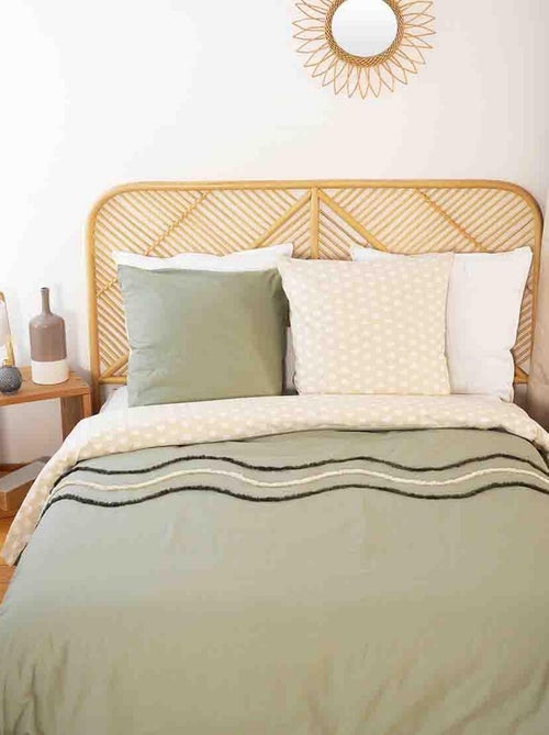 Housse de couette 220x240 + 2 taies d'oreiller 63x63 Coton Linea - Kiabi