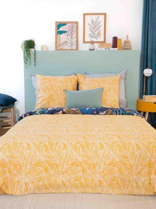 Housse de couette 220x240 cm + 2 taies d'oreiller 63x63 cm 100% Coton 57 fils Aglae - Kiabi