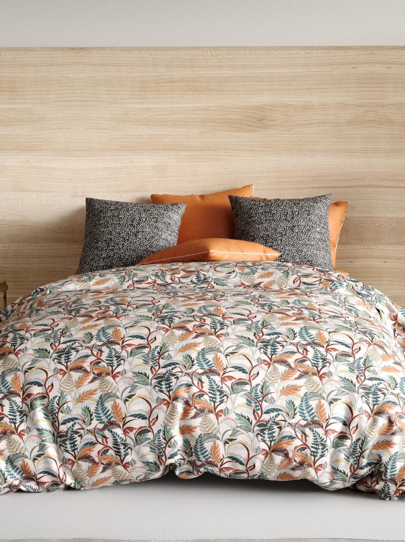 Housse de couette 220x240 cm + 2 taies d'oreiller 65x65 cm Coton Balia Vert - Kiabi
