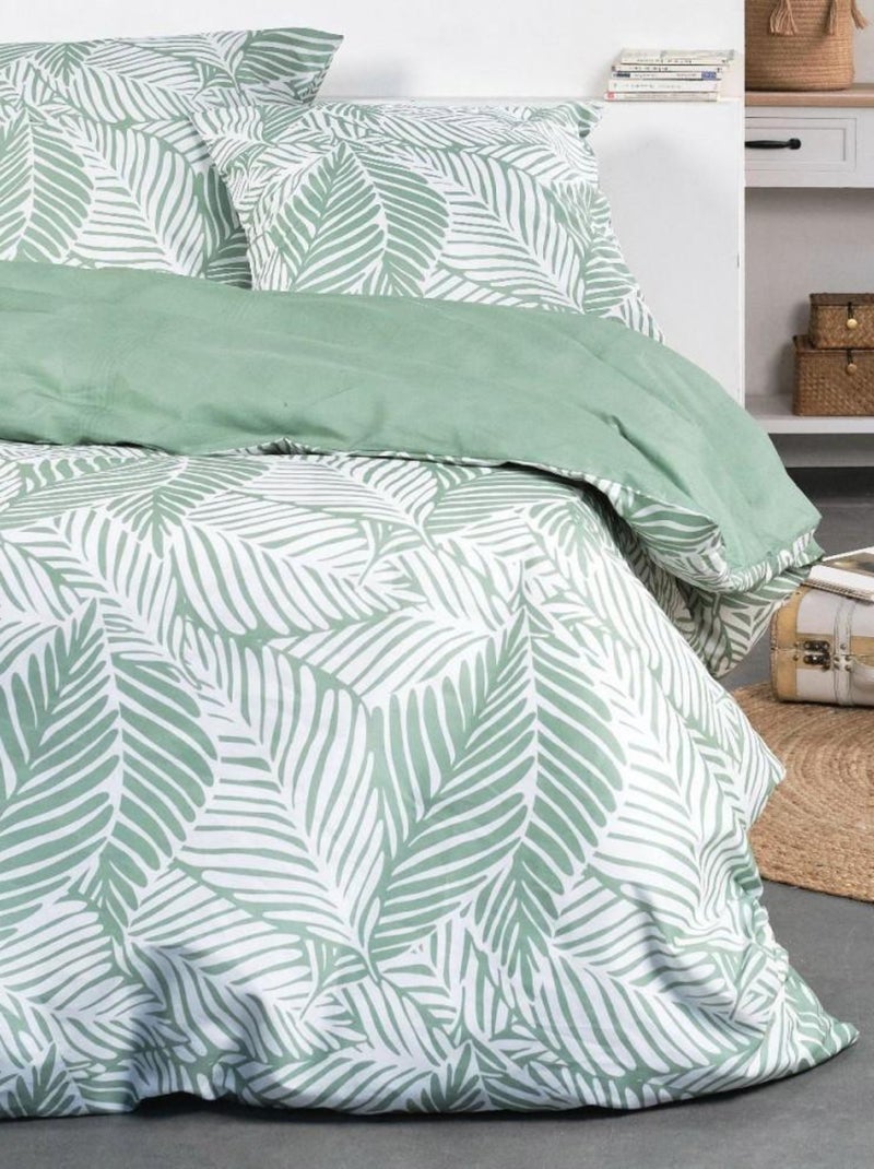 Housse de couette 220x240 Crazy 3.15 + 2 taies Vert - Kiabi