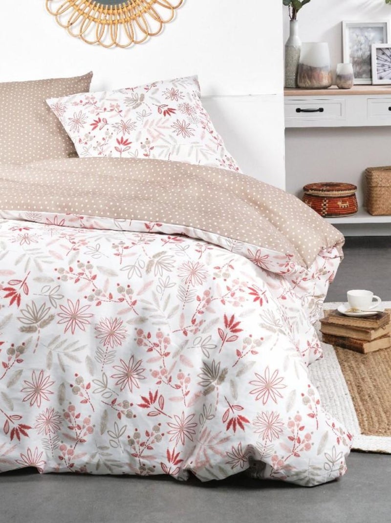 Housse de couette 220x240 Crazy 3.29 + 2 taies Rose - Kiabi