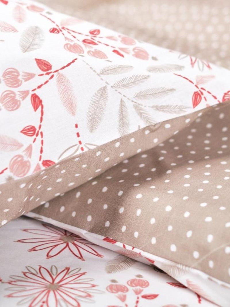 Housse de couette 220x240 Crazy 3.29 + 2 taies Rose - Kiabi