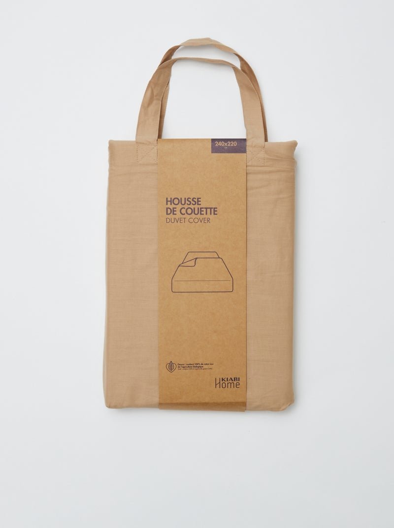 Housse de couette (240 x 220 cm) - Kiabi Home Beige - Kiabi