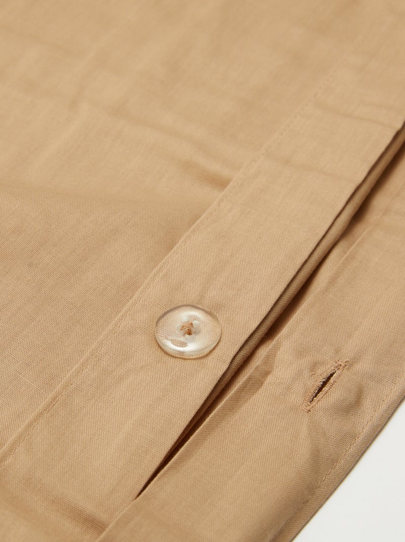 Housse de couette (240 x 220 cm) - Kiabi Home Beige - Kiabi