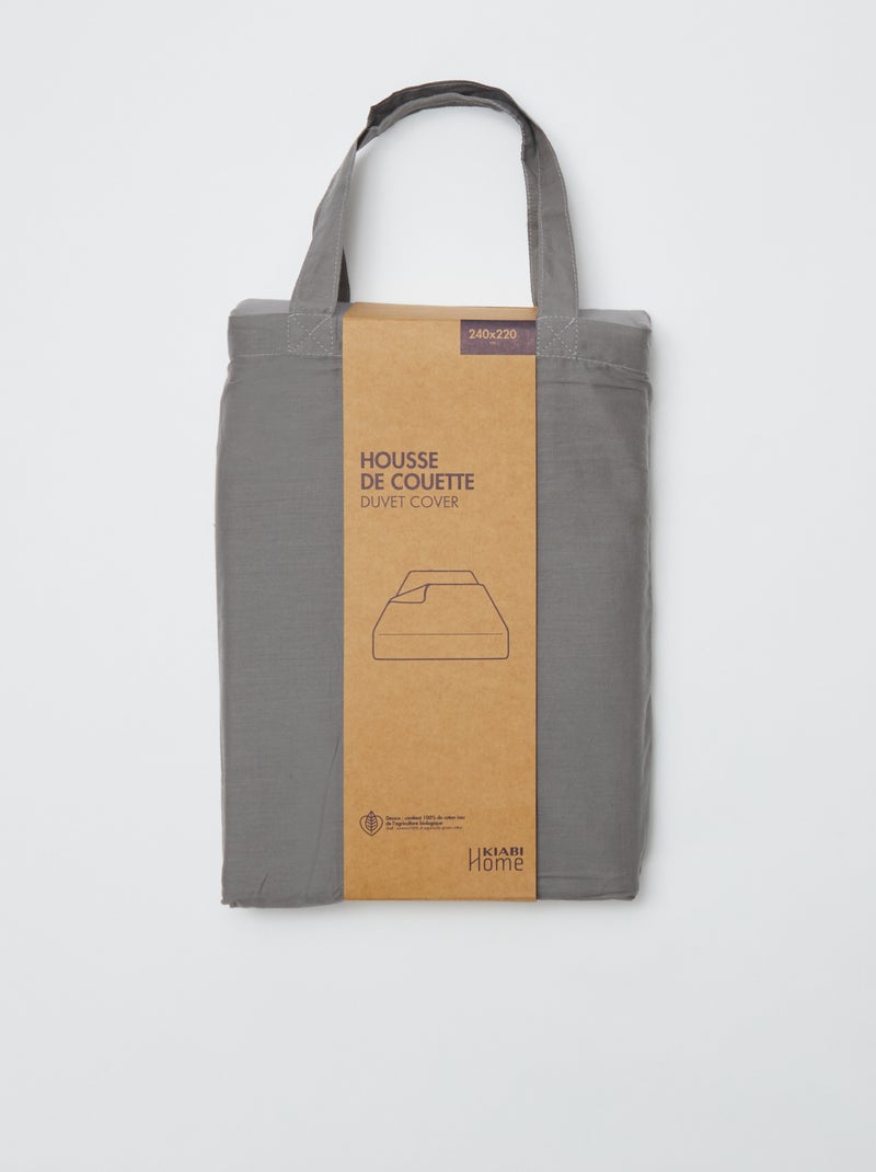 Housse de couette (240 x 220 cm) - Kiabi Home Gris - Kiabi