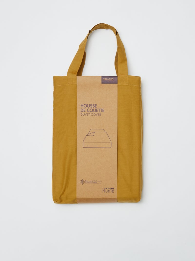 Housse de couette (240 x 220 cm) - Kiabi Home Jaune - Kiabi