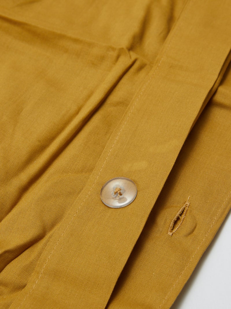 Housse de couette (240 x 220 cm) - Kiabi Home Jaune - Kiabi