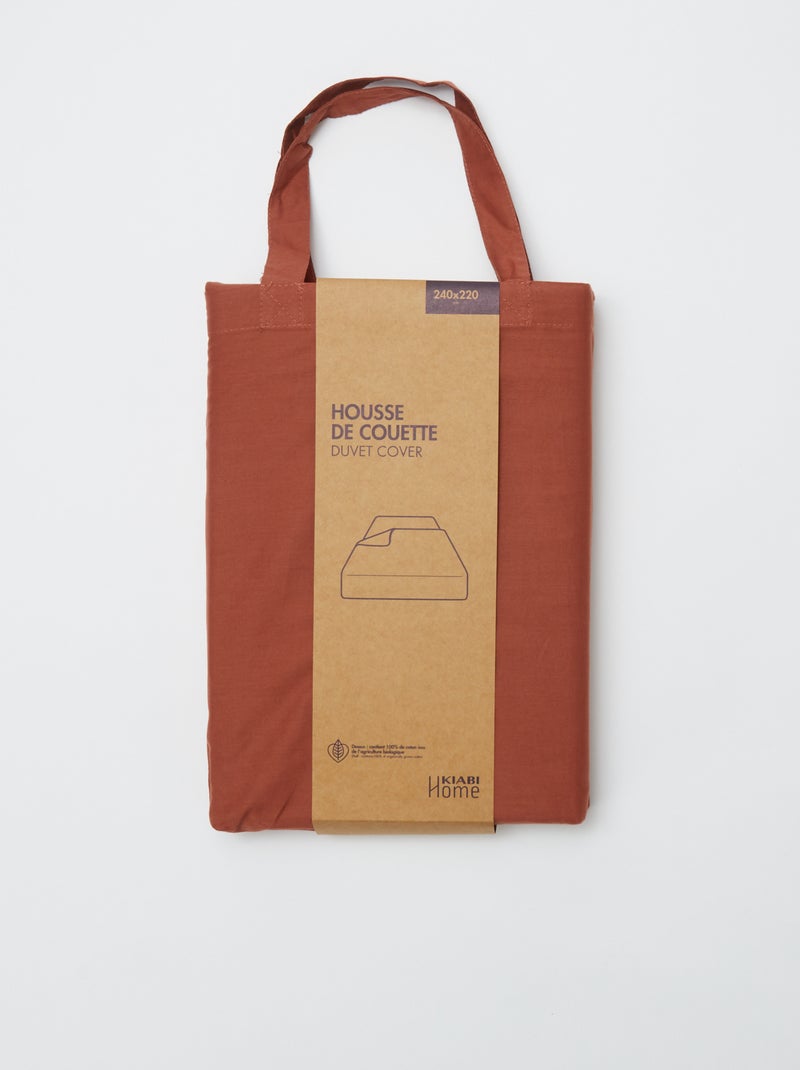 Housse de couette (240 x 220 cm) - Kiabi Home MARRON - Kiabi