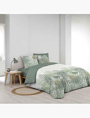 Housse de couette 240 x 220 cm + 2 taies – Coton 57 fils – NYMEA