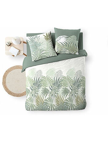 Housse de couette 240 x 220 cm + 2 taies – Coton 57 fils – NYMEA